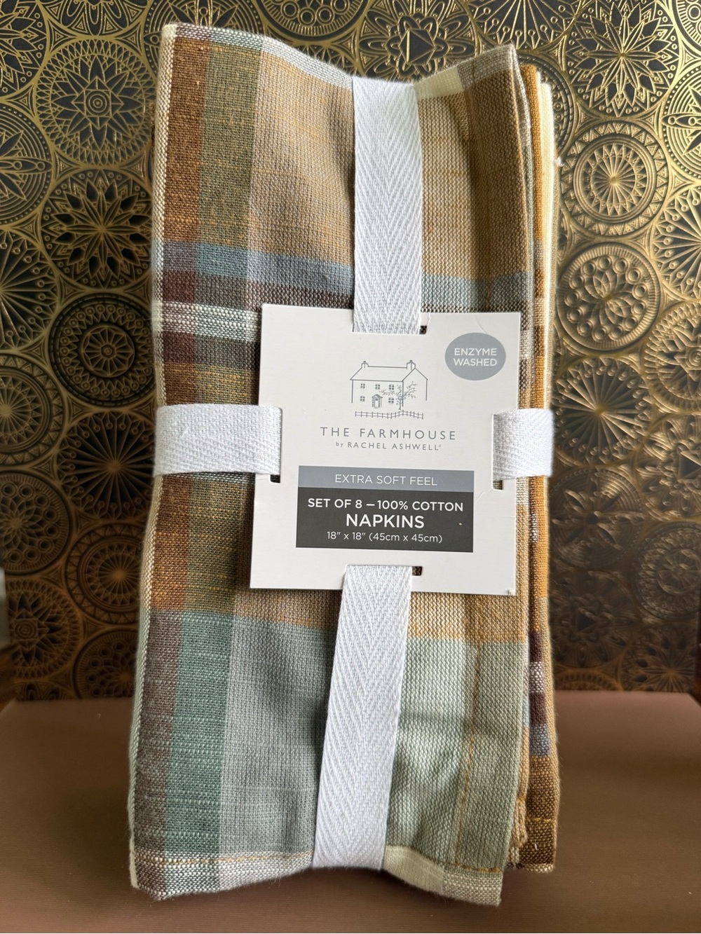 The Farmhouse by Rachel Ashwell Plaid Cotton Napkins